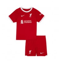 Otroški Nogometni dresi Liverpool Domači 2023-24 Kratek Rokav (+ Kratke hlače)